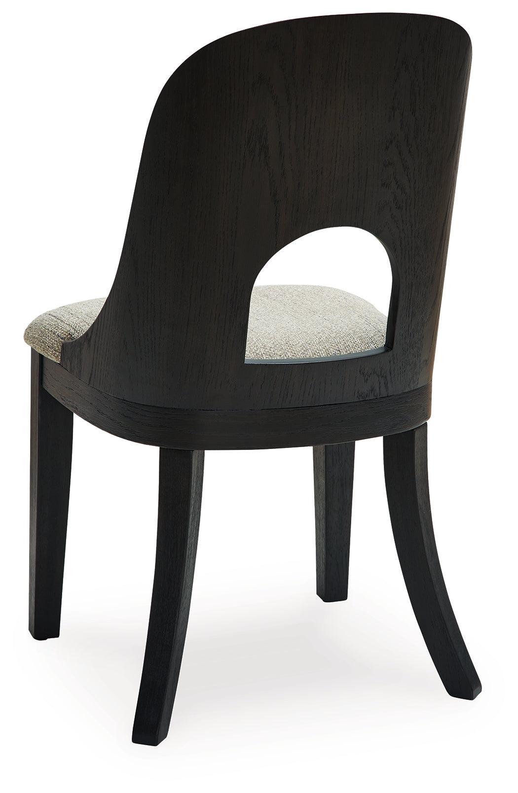 Rowanbeck Gray/black Dining Chair - Ella Furniture
