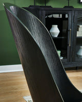 Rowanbeck Gray/black Dining Chair - Ella Furniture