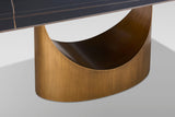 Roxy Black and Bronze 5 or 7-Piece Dining Set with Sintered Stone Table and Toni Chairs view 10