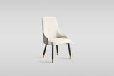 Roxy White and Bronze 5 or 7-Piece Dining Set with Sintered Stone Table and Toni Chairs view 5