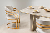 Romance Gold Dining Room Set