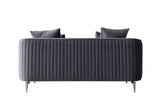 Linda Gray Velvet Sofa 91" & Loveseat 71"