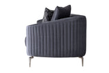 Linda Gray Velvet Sofa 91" & Loveseat 71"