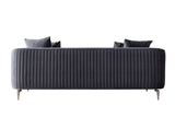 Linda Gray Velvet Sofa 91" & Loveseat 71"