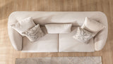 Linda Ivory Velvet Sofa 91" & Loveseat 71"