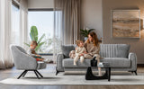 Palermo Light Gray Living Room Set