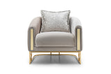 Romance Light Gray Living Room Set