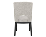 Rupert Black Modern Solid Wood And Veneers Polyester Round Dining Room Set - Ella Furniture