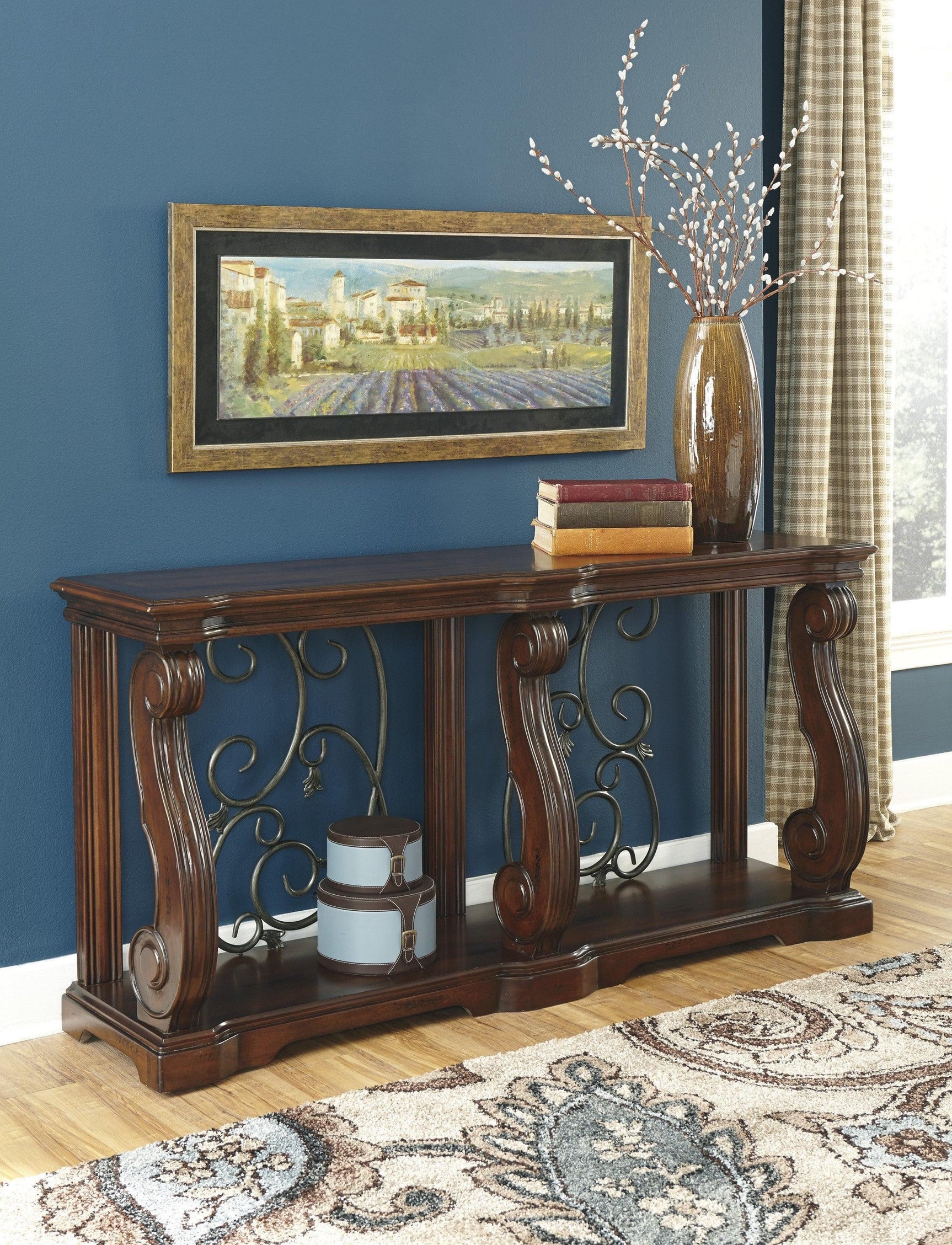 Rustic Brown Modern Contemporary Solid Wood Storage Coffee Table - Ella Furniture