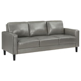 Ruth 2-piece Upholstered Track Arm Sofa Set Grey 508365-S2 - Ella Furniture