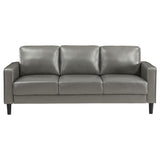 Ruth 2-piece Upholstered Track Arm Sofa Set Grey 508365-S2 - Ella Furniture