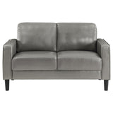 Ruth 2-piece Upholstered Track Arm Sofa Set Grey 508365-S2 - Ella Furniture