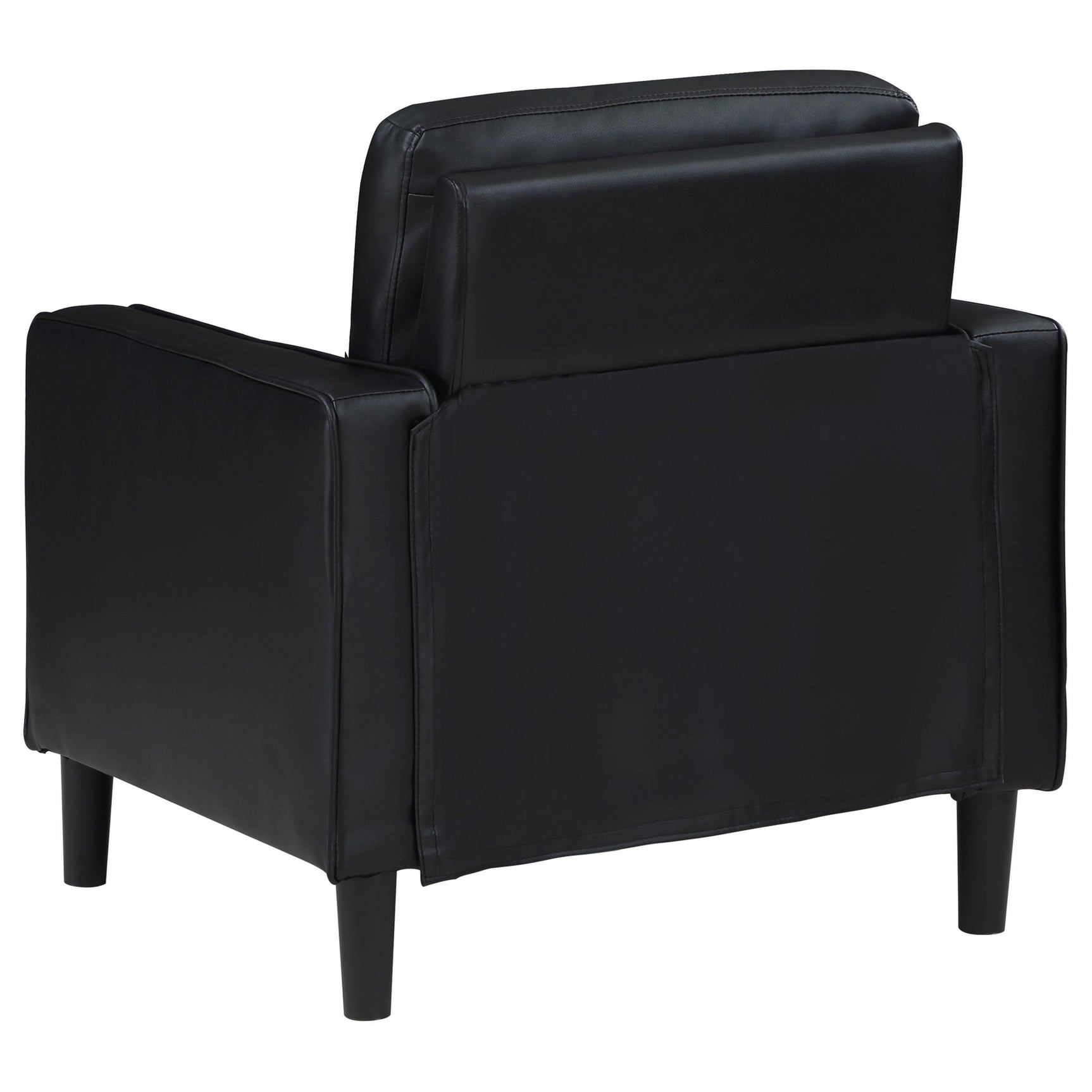 Ruth 3-piece Upholstered Track Arm Sofa Set Black 508361-S3 - Ella Furniture