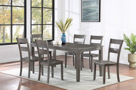 Ryan Gray Modern Solid Wood Dining Room Set - Ella Furniture