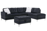 S123 Joy (Black) (Storage Ottoman) - Ella Furniture