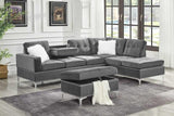 S123 Joy (Grey) (Storage Ottoman) - Ella Furniture
