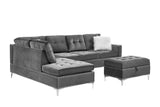 S123 Joy (Grey) (Storage Ottoman) - Ella Furniture