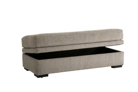 S1674 Bri Pewter Storage Ottoman - Ella Furniture