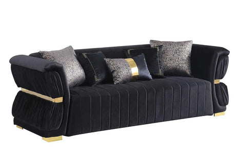 S2003 Anna (Black) (Chair) - Ella Furniture
