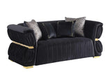 S2003 Anna (Black) (Chair) - Ella Furniture