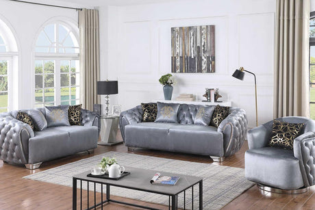 S2004 Mila (Grey) (Chair) - Ella Furniture