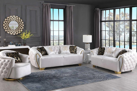 S2004 Mila (White) (Chair) - Ella Furniture