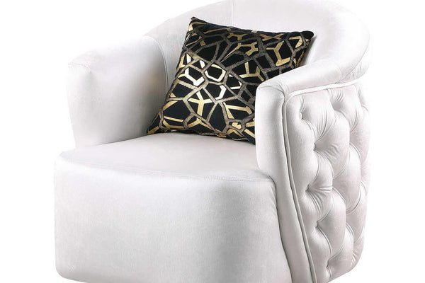 S2004 Mila (White) (Chair) - Ella Furniture