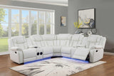 S2021 Lucky Charm Sectional (White) - Ella Furniture
