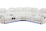 S2021 Lucky Charm Sectional (White) - Ella Furniture