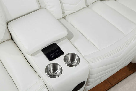 S2021 Lucky Charm Sectional (White) - Ella Furniture