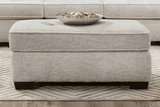 Ritzy Cream Ottoman