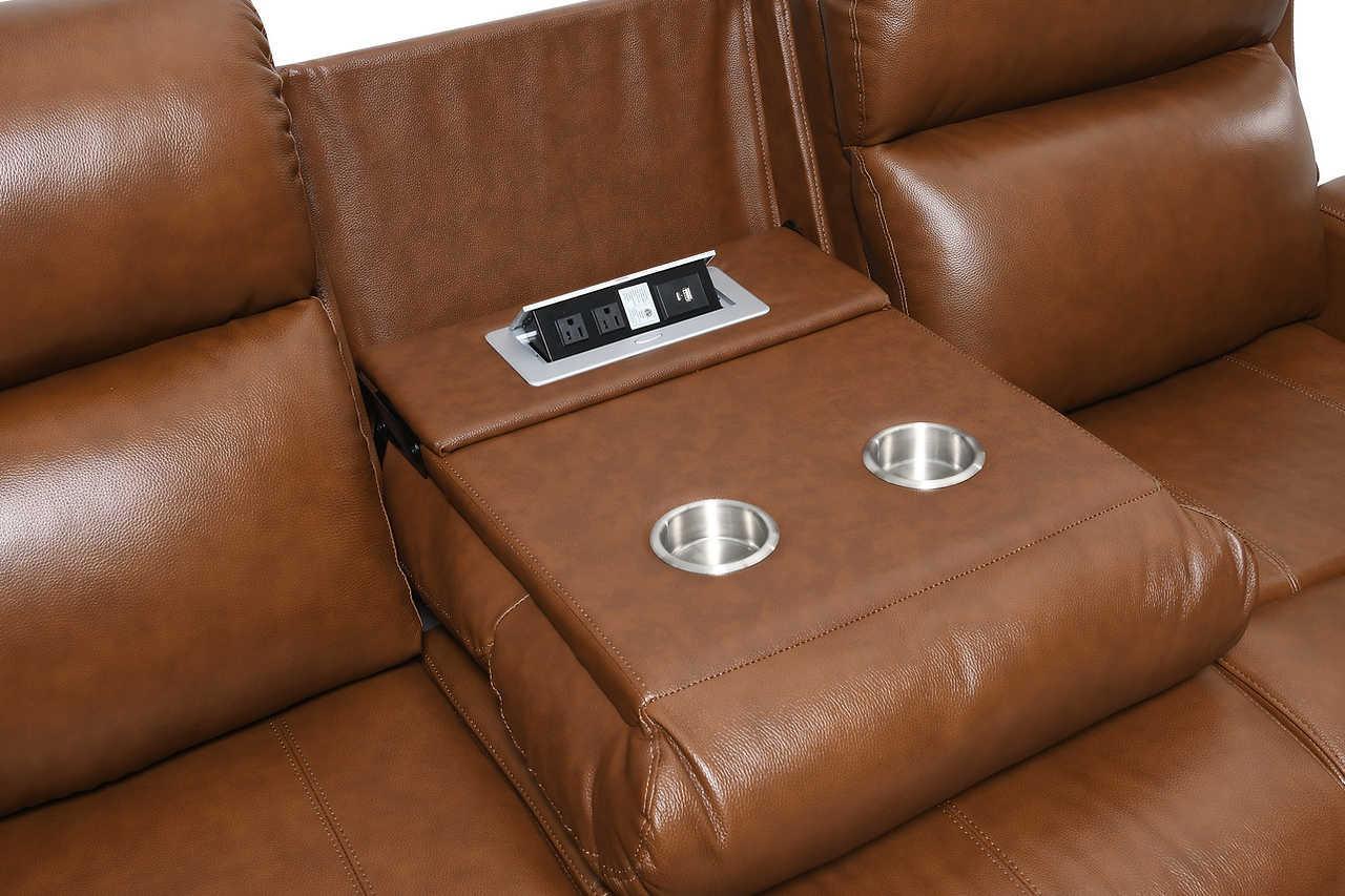 S2991 Victor (Pwr/leater) (3Pcs Power Reclining Sofa, Loveseat And Recliner) - Ella Furniture