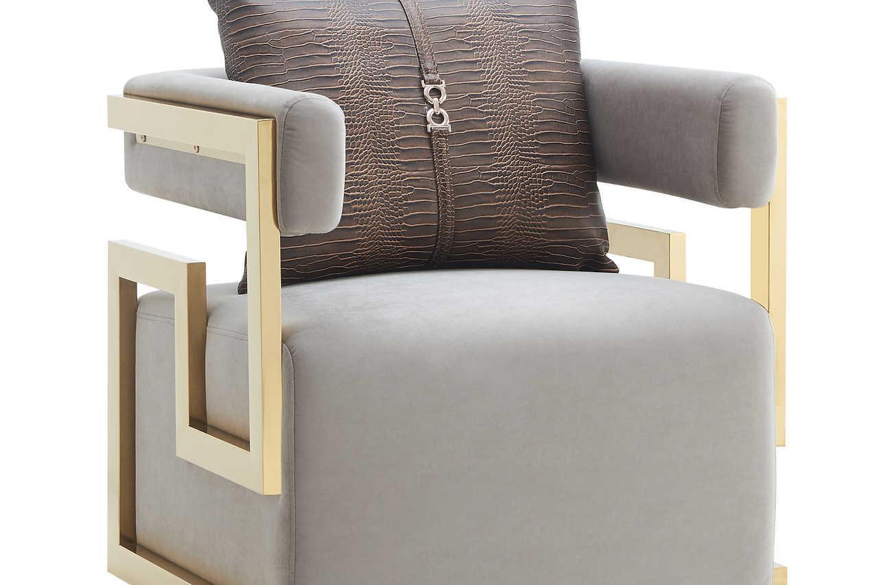 S3040 Juliet (Taupe) (Chair) - Ella Furniture