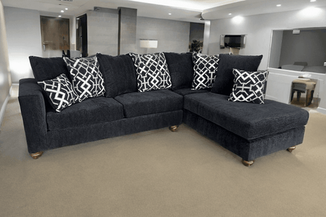 S305 Graphite Sectional - Ella Furniture