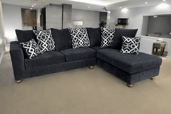 S305 Graphite Sectional - Ella Furniture