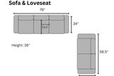 S310 Rivera Sofa And Loveseat - Ella Furniture
