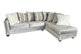 S315 Silver Sectional - Ella Furniture