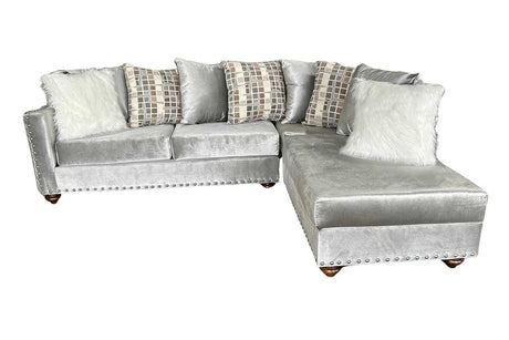 S315 Silver Sectional - Ella Furniture