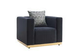 S3168 Alisha (Black) (Chair) - Ella Furniture