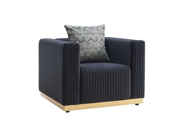 S3168 Alisha (Black) (Chair) - Ella Furniture
