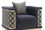 S3390 Riya (Black) (Chair) - Ella Furniture