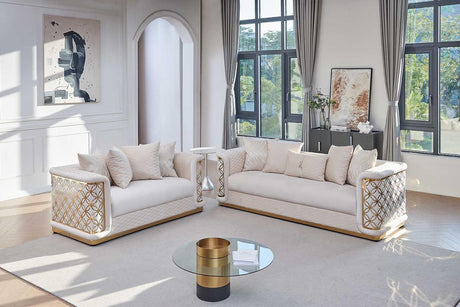 S3390 Riya (Cream) (Chair) - Ella Furniture