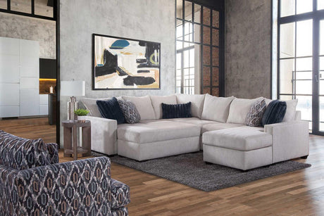 S3590 Willett Stone Sectional - Ella Furniture