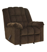 Rocker Cocoa Modern Contemporary Solid Wood Metal Fabric Polyester Recliner - Ella Furniture
