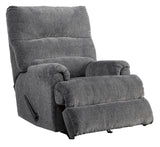 Rocker Graphite Modern Contemporary Solid Wood Metal Fabric Polyester Recliner - Ella Furniture