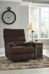 Rocker Earth Modern Contemporary Solid Wood Metal Fabric Polyester Recliner - Ella Furniture