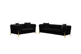 Star Black 2-Piece Living Room Set