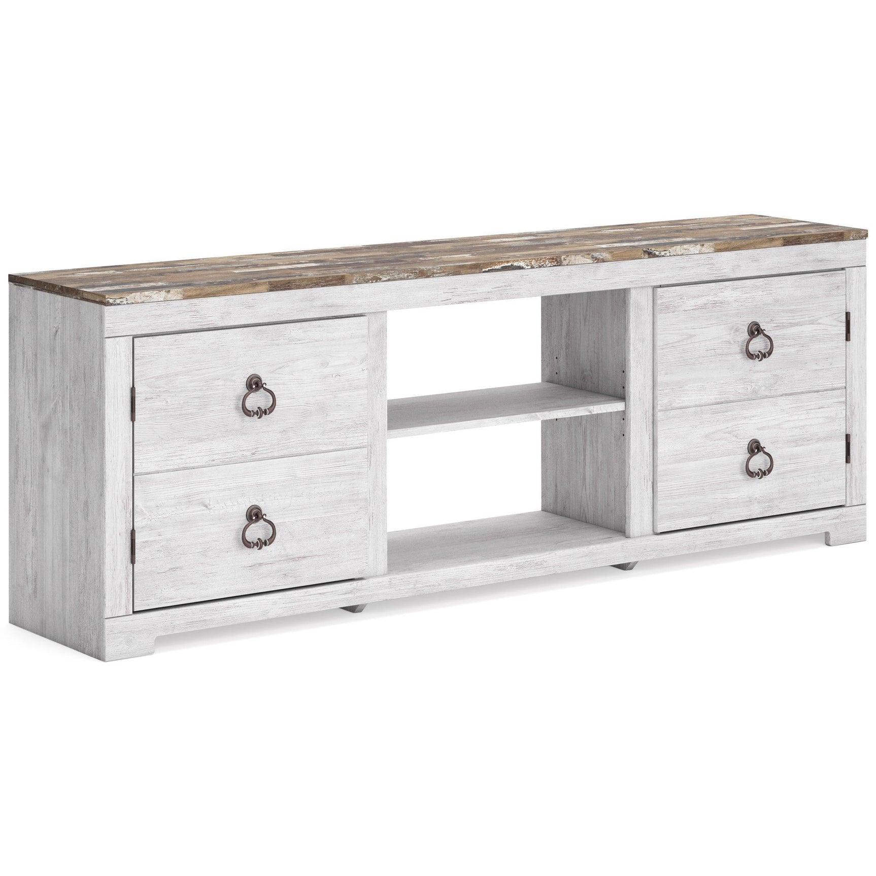 W267-168 TV Stand 72"L or TV Stand w Fireplace