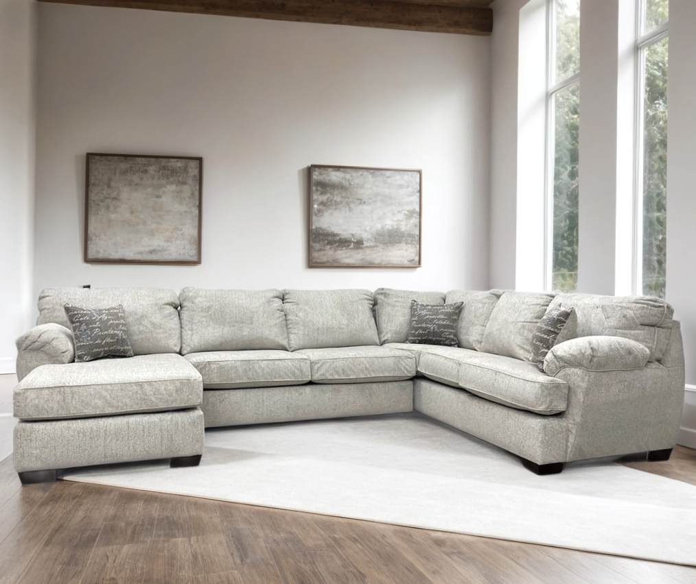 Brentwood Oatmeal Linen Chenille Sectional