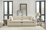 Linen Modern Contemporary Solid Wood Feather Fiber Blend High Quality Oversized Sectional - Ella Furniture